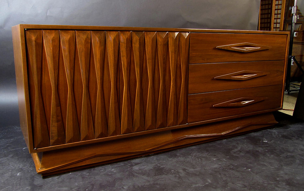 Thumbnail: Italian Modern Walnut Cabinet/Dresser, Style of Ponti