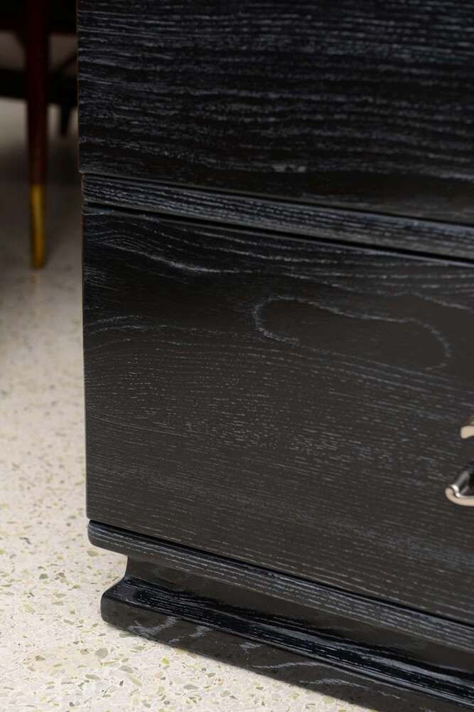 Thumbnail: Cerused and Ebonized Six-Drawer Chest by Lorin Jackson for Grosfield House