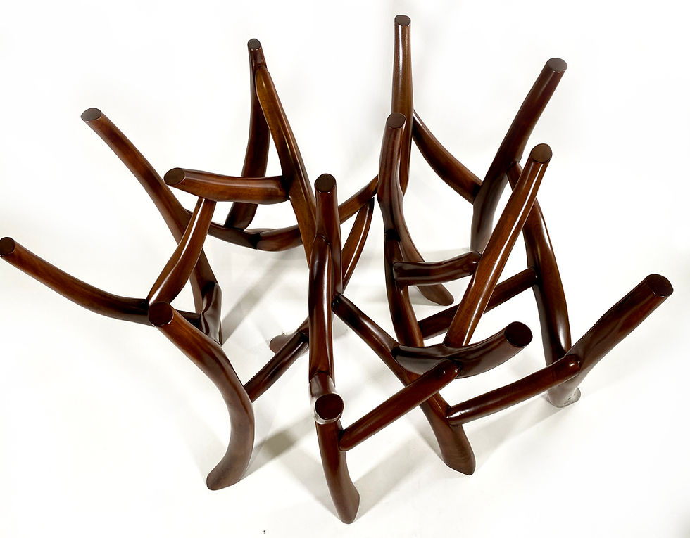 Thumbnail: American Modern Freeform Walnut Dining/Center Table, Jeffrey Greene 