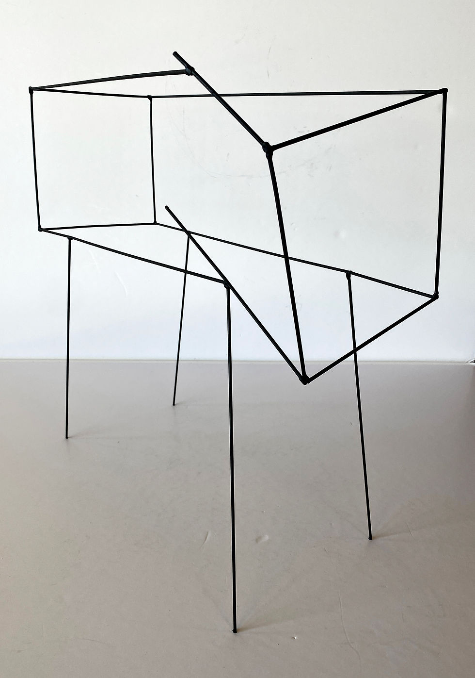 Thumbnail: American Modern Abstract Expressionist Wire Sculpture, Moshe Y