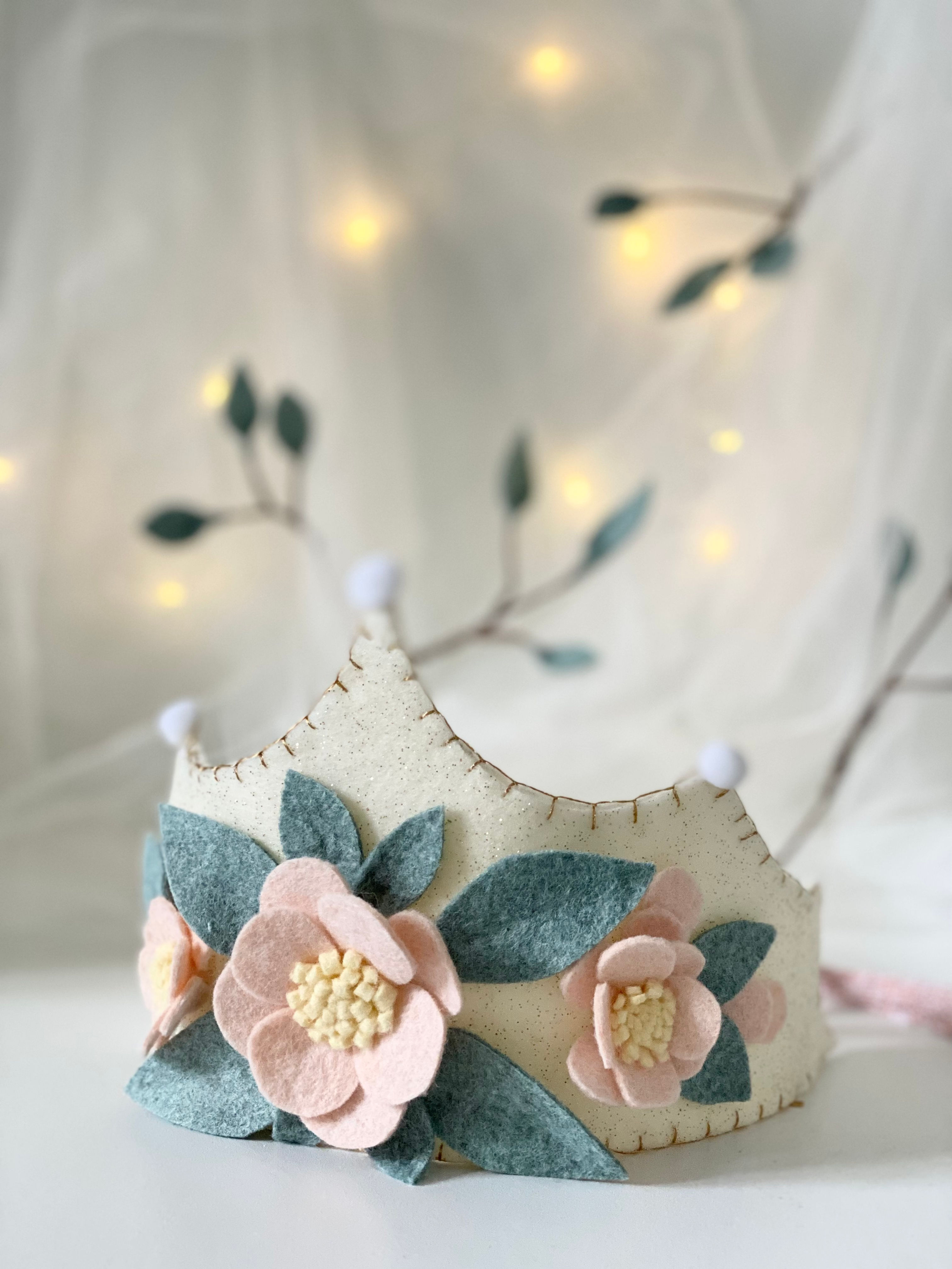 Couronne de fleurs Vanille