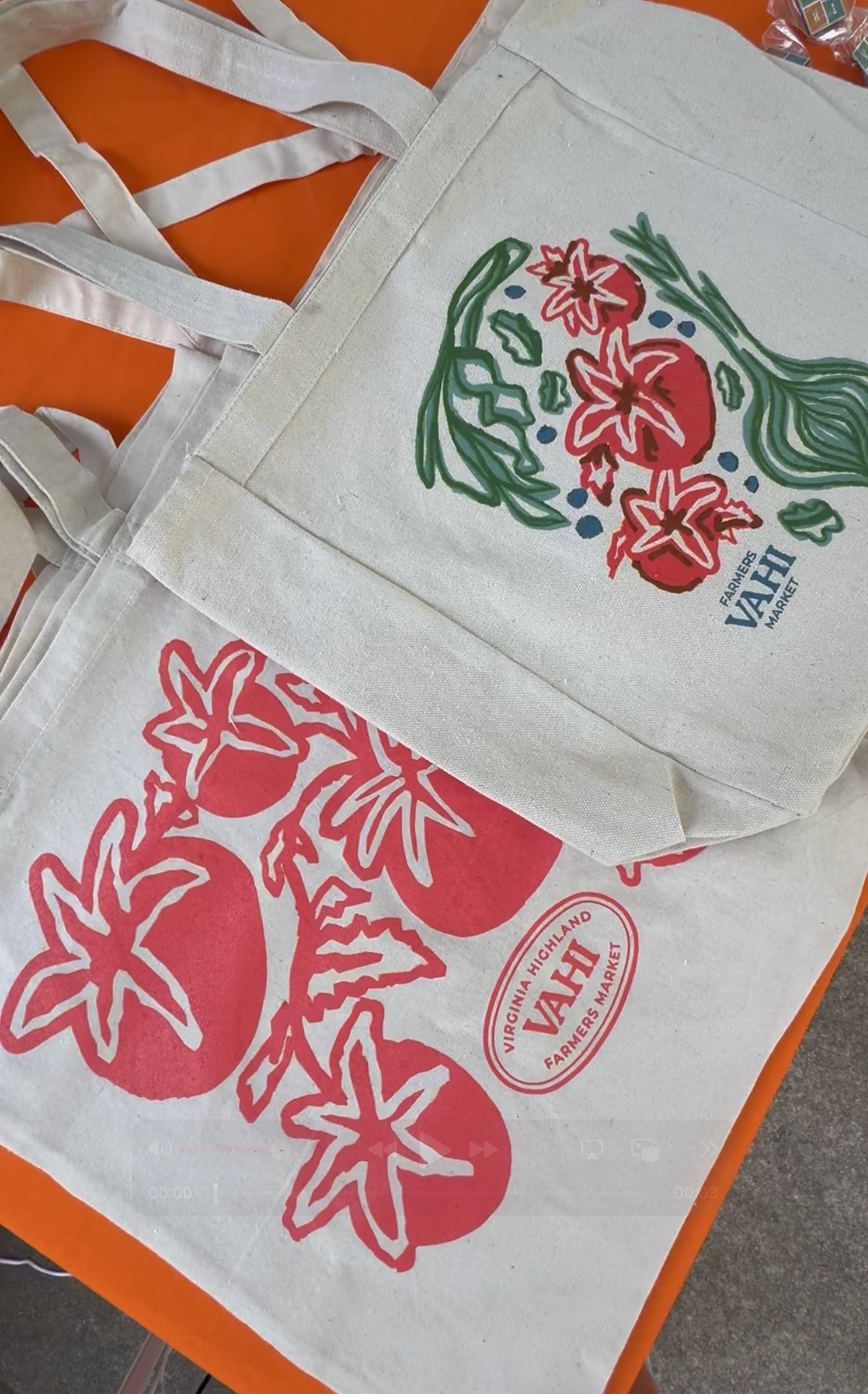 Juicy Tomatoes and Summer Vibes: Designing New Merch for the Virginia Highland Farmers Market