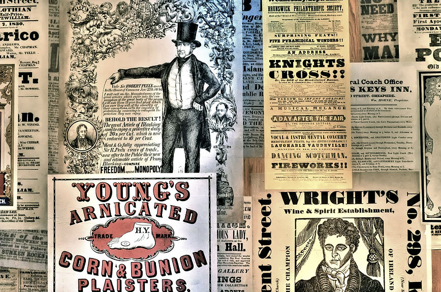 Vintage Advertisement Collage