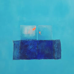 Dipinto sui toni dell'azzurro