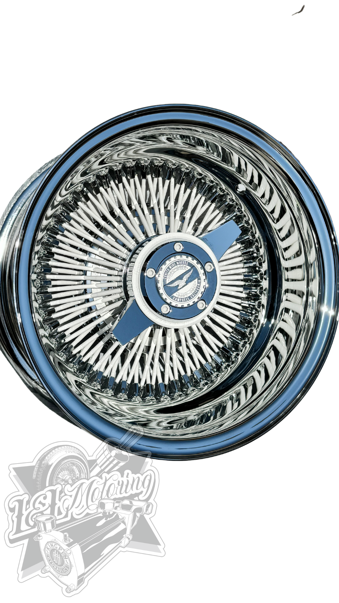 13x7 USA White Powder Coat Wheels