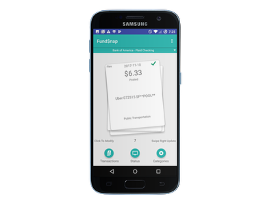 Fund$nap auto-categorized Transactions