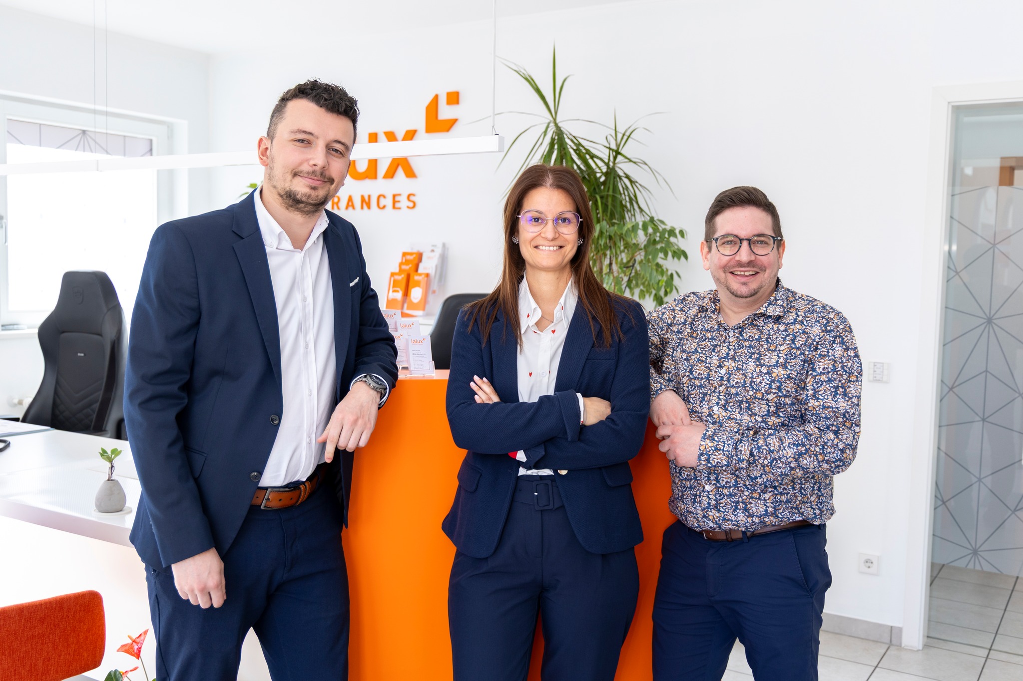Photo de l'équipe des trois membres