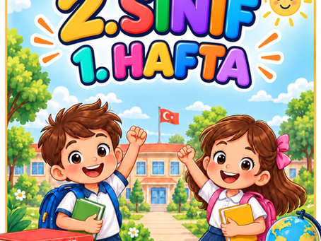 2. Sınıf - 1. Hafta Çalışma Kağıdı