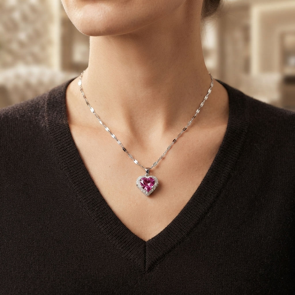 The Kensington Angel Heart Necklace