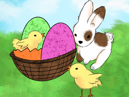 A Basket of Easter Eggs