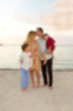 Intimate family photography session on pristine Founder's Park Beach in Islamorada