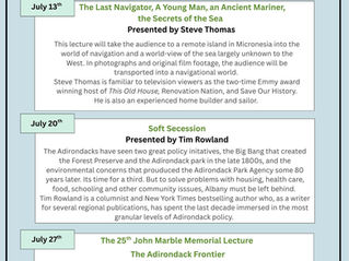 July Monday Night Lecture Series
