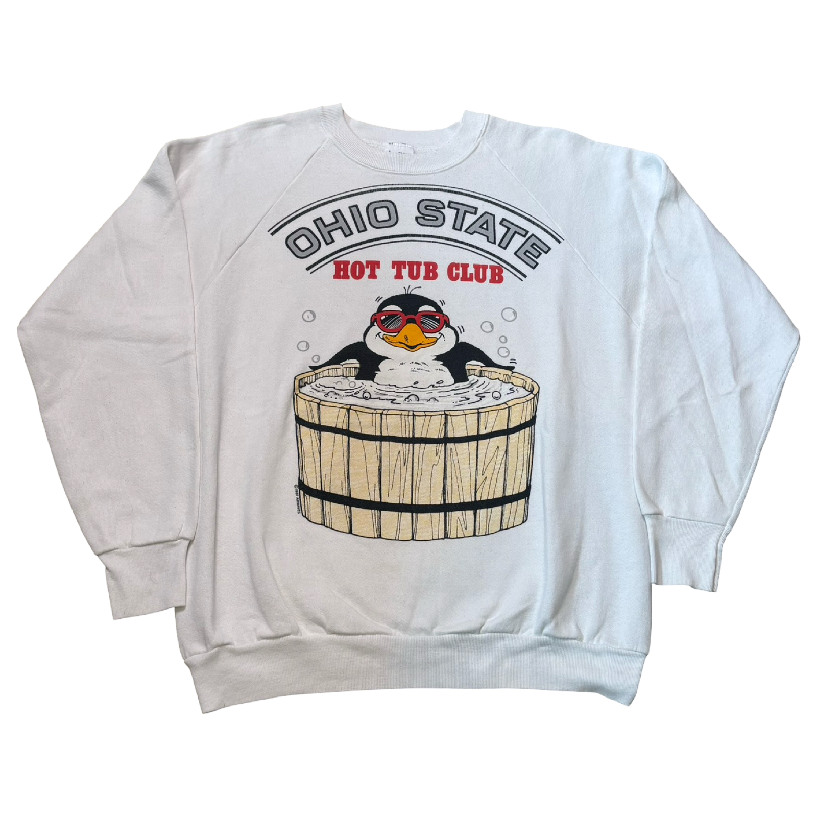 80's Ohio State Hot Tub Club Crewneck 21x25