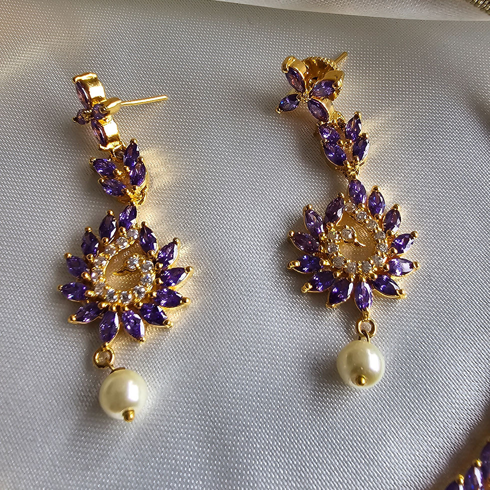Thumbnail: Mayura Royal Amethyst Set- Only 1 Available 