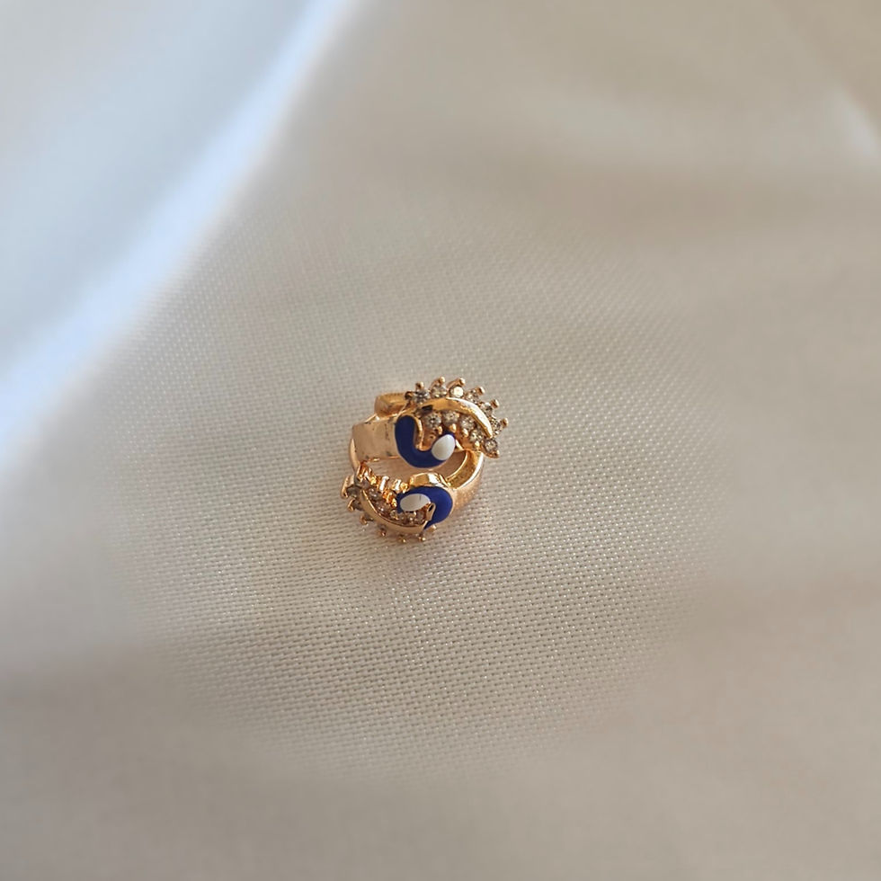 Thumbnail: Maya Peacock Mini-Hoops- Limited Edition 