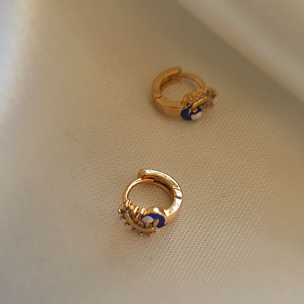 Thumbnail: Maya Peacock Mini-Hoops- Limited Edition 
