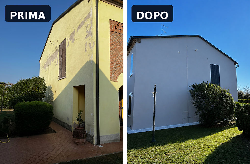 Esempio di ristrutturazione casa prima e dopo per aumento valore immobiliare.