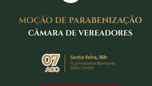 Curso de Jornalismo recebe Moção de Parabenizaçãoda Câmara de Vereadores