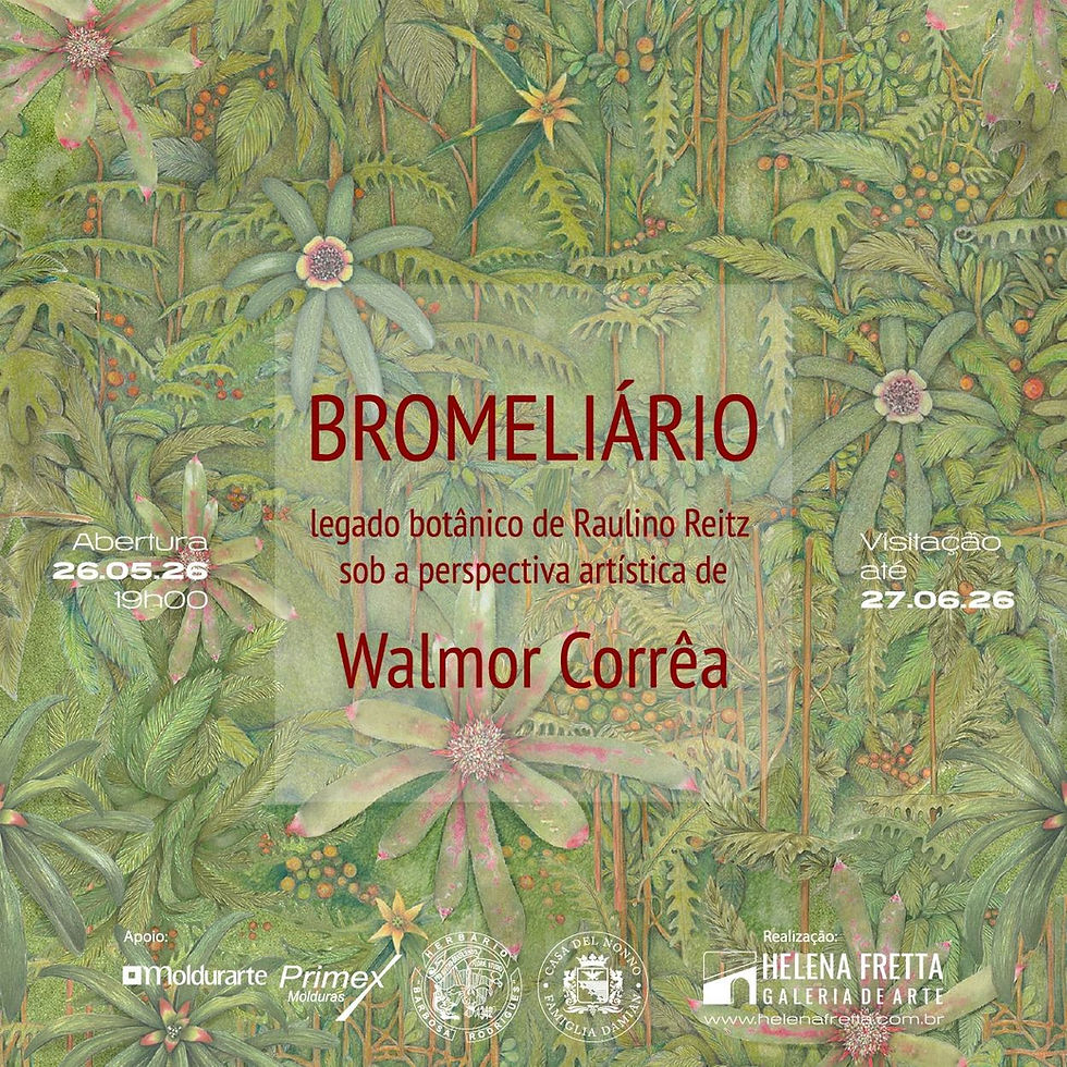 Exposição “Bromeliário”, com curadoria de Fabrício Tomazi Peixoto, abre na terça, dia 26 de maio, na Helena Fretta Galeria de Arte, em Florianópolis