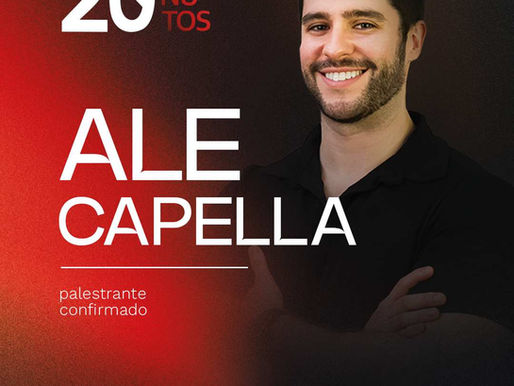 Alexandre Capella é confirmado como palestrante da 8ª edição do “20 Minutos” em Chapecó