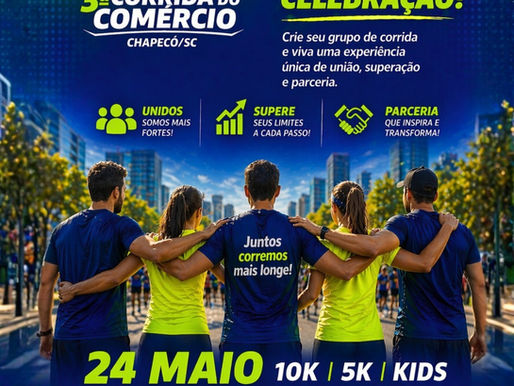 INSCRIÇÕES PARA CORRIDA DO COMÉRCIO PODEM SER FEITAS ATÉ 20 DE MAIO