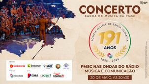 Polícia Militar de Santa Catarina apresenta concerto de aniversário no Teatro Ademir Rosa