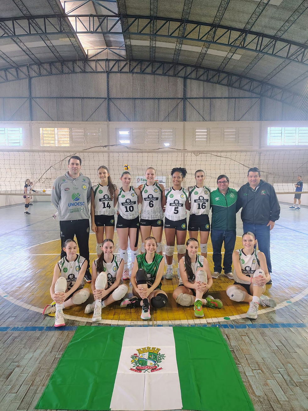 Chapecó recebe rodada do Estadual Sub-15 e Liga Oeste Sub-19 de vôlei feminino