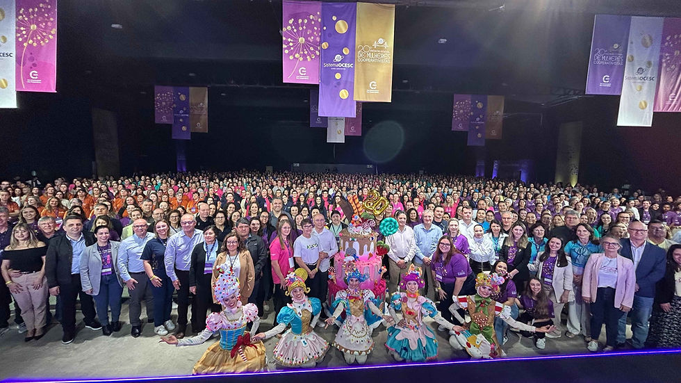 Nos dias 9 e 10 de setembro, o Serviço Nacional de Aprendizagem do Cooperativismo no Estado de Santa Catarina (SESCOOP/SC), com apoio da Organização das Cooperativas do Estado de Santa Catarina (OCESC), promoveu o 20º Encontro Estadual de Mulheres Cooperativistas, em Florianópolis.