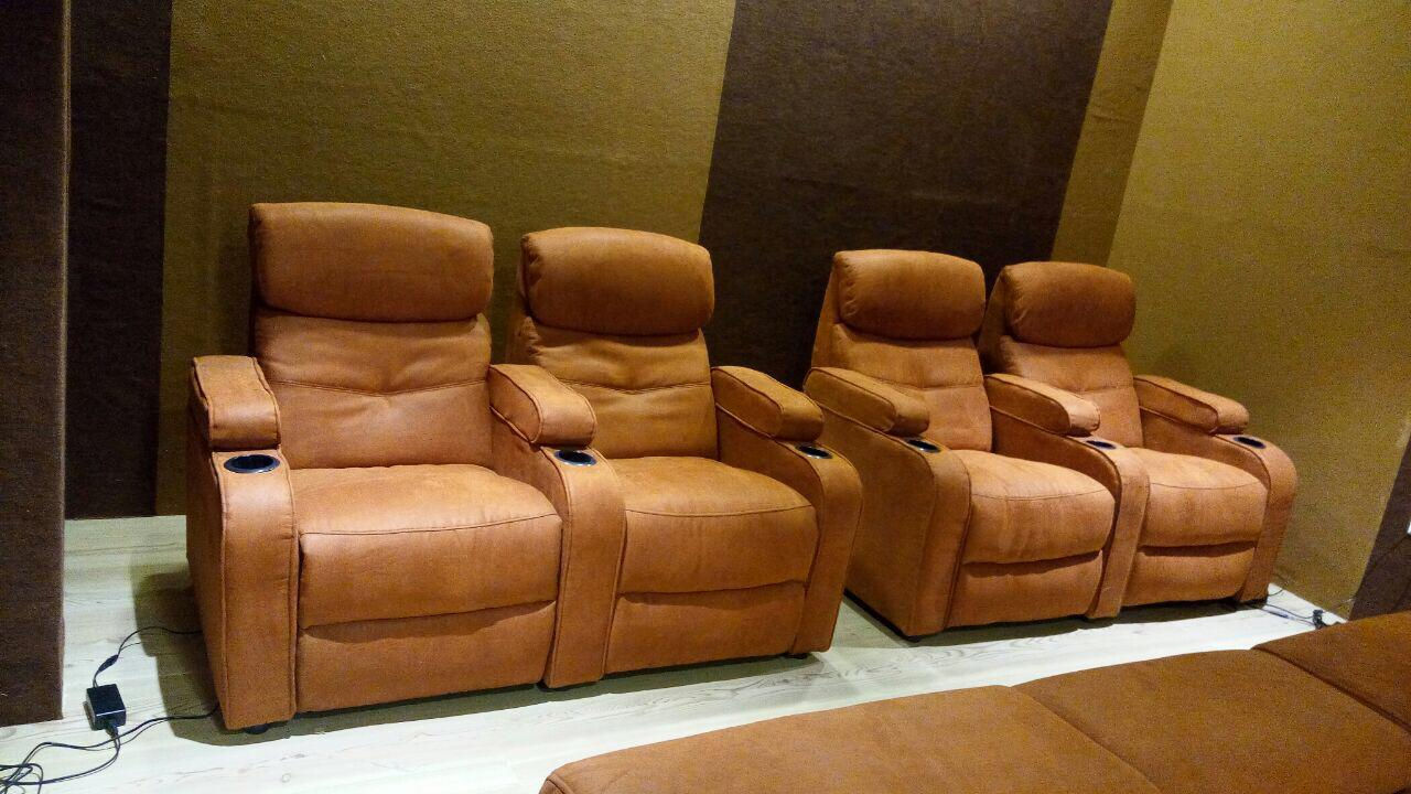 Brown cushion Recliner