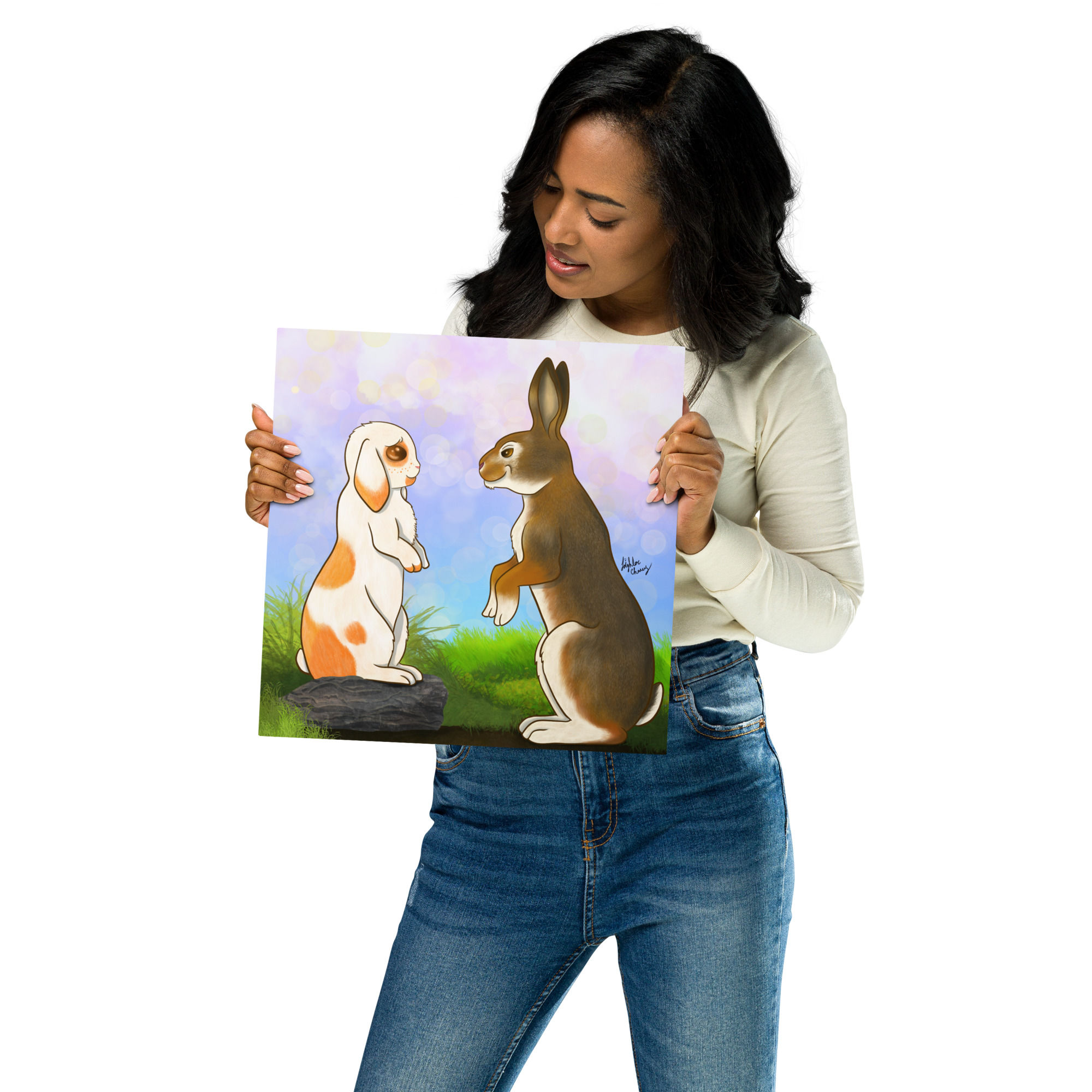 Be My Honey Bunny Metal prints