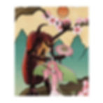 Thumbnail: Beauty (Lunar Moth) and the Beast (Rhinoceros Beetle) Throw Blanket