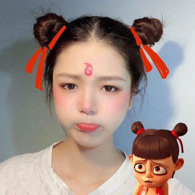 髪型 ツインお団子