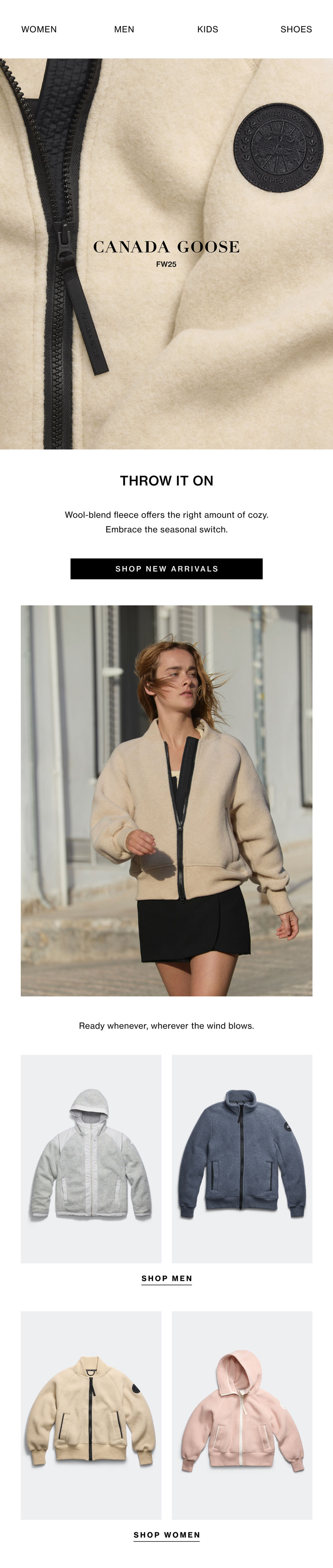 Fall 2026 Fleece Email