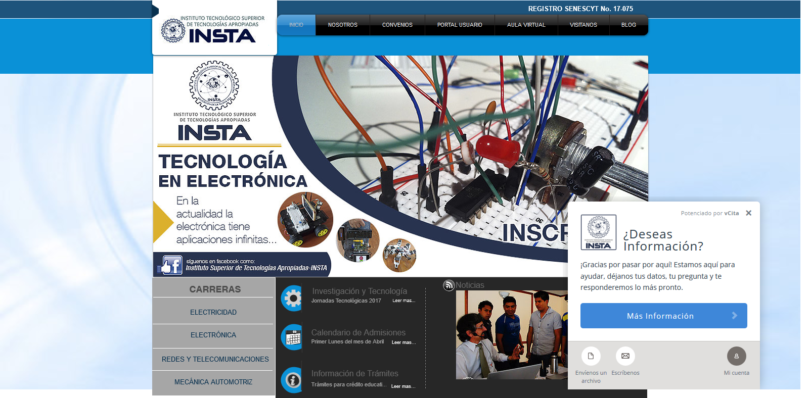 Instituto Tecnologico Insta  Requisitos Electricidad