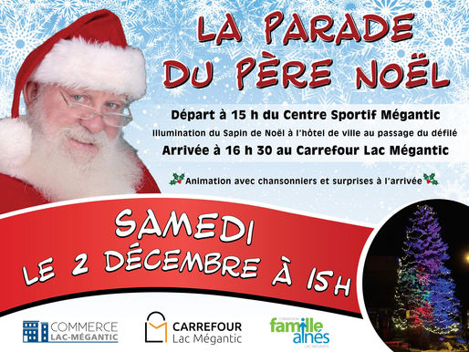Parade du Père Noël samedi 2 décembre 15h