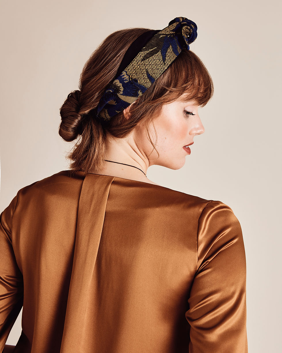 Thumbnail: Bronze Silk Boxy Sienna Top