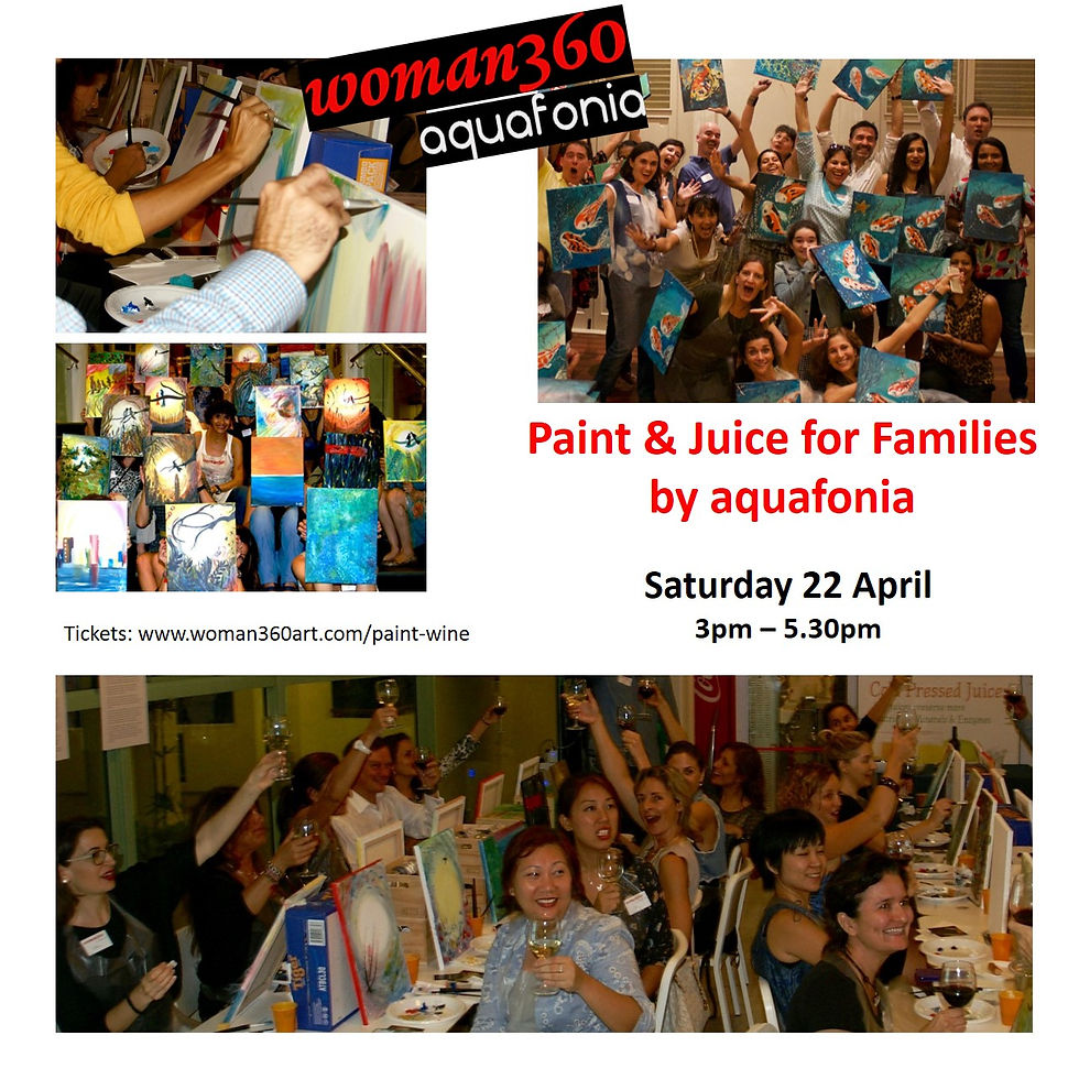 Paint & Juice for Families Saturday 22 April 3pm