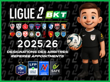 FFF/LFP - LIGUE 2 BKT - DÉSIGNATIONS ARBITRES - REFEREE APPOINTMENTS - Journée 26 - 06-07 & 09/03/2026] #Ligue2BKT #FFF #LFP