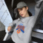 Thumbnail: JTS NYK Logo Unisex Crew Neck Sweatshirt | Gildan 18000