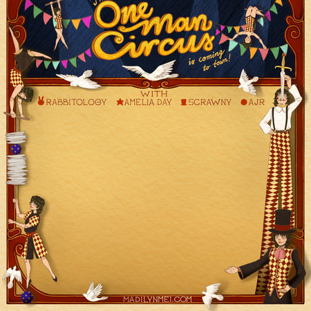  One Man Circus - Tour Art - KADAR Illustration - Madilyn Mei