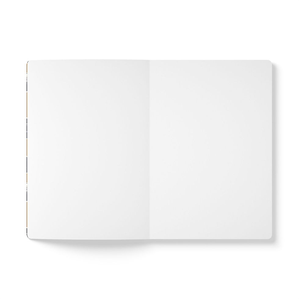 Thumbnail: Purple Black Cat Pattern Journal — Softcover Notebook for Halloween & Cat Lovers
