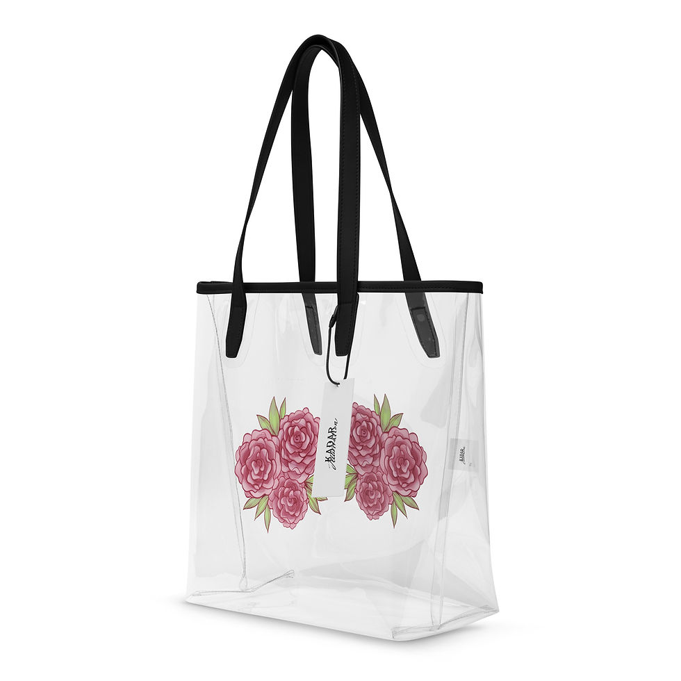 Thumbnail: Rose Clear tote bag