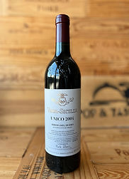 Bodegas Vega Sicilia Unico bottle vintage 2002 Ribera del Duero Spain