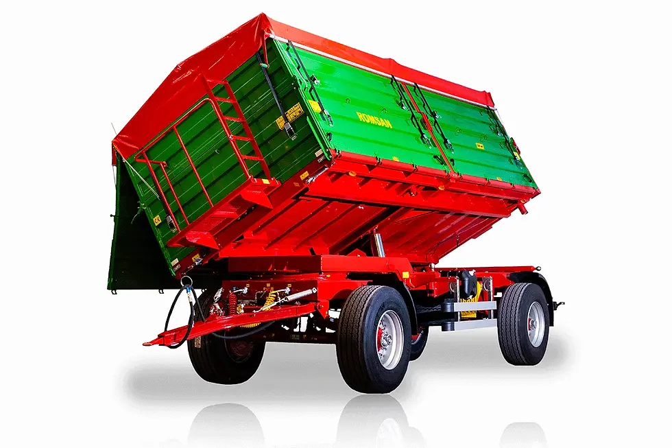 Miniatură: Remorca agricola ROMSAN 16 T dubluax R140CSGA4P-L
