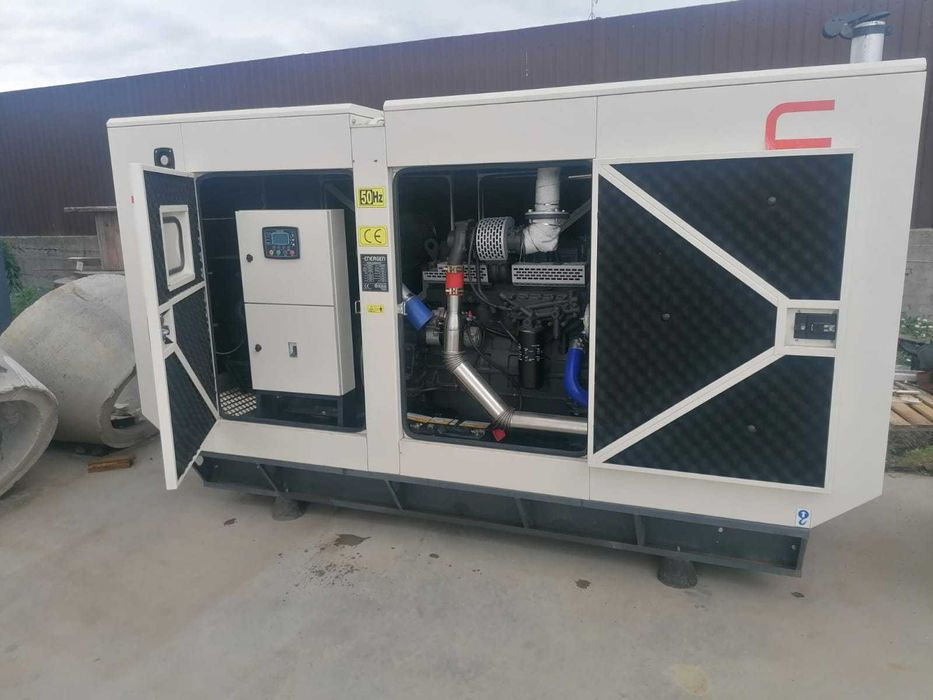 Miniatură: Generator 110 kva 88 kw pt. avarii, trifazit, industrial, nou, grup electrogen