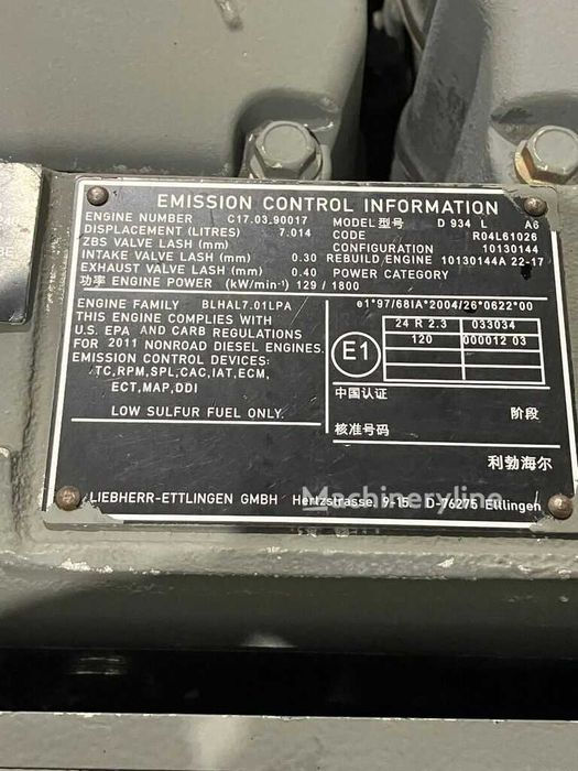 Miniatură: Motor Liebherr D934 L A6 pt. excav. R934 R944 A934 A944, cod 10115602
