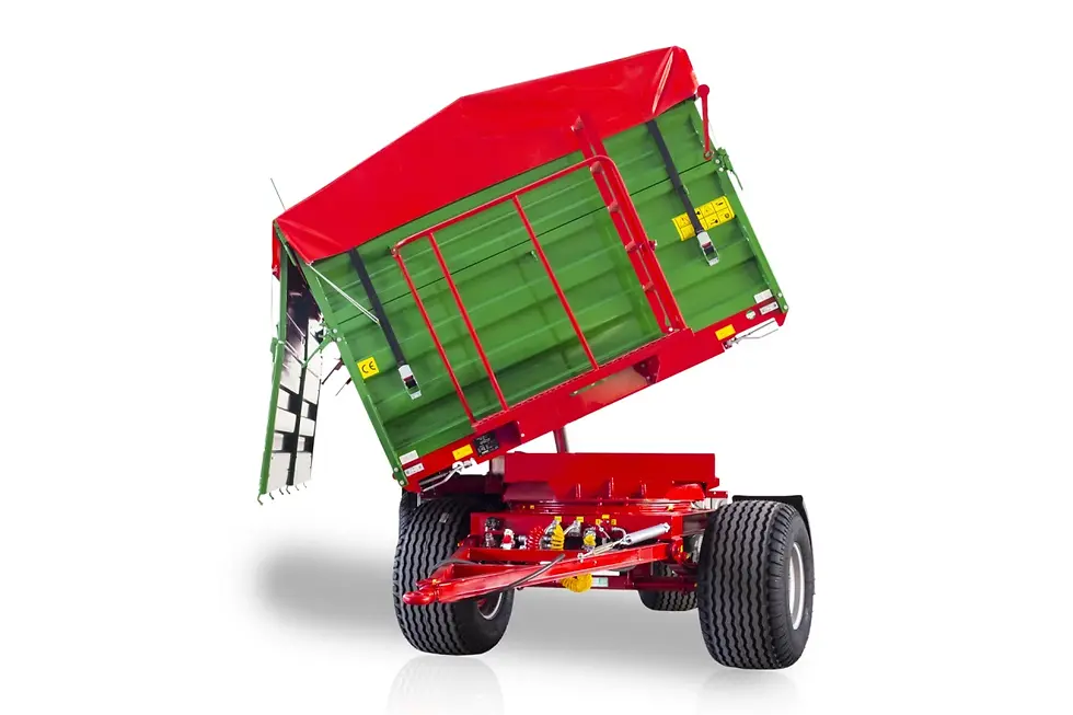 Miniatură: Remorca agricola ROMSAN 12 T dubluax R120CSGA4P