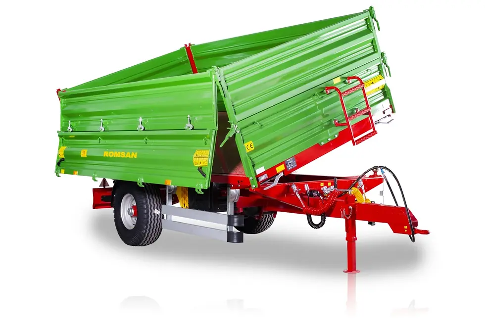Miniatură: Remorca agricola ROMSAN 5 T R60TSGAP