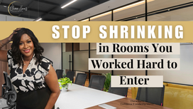 woman speaking confidently in a meeting building executive presence and workplace confidence