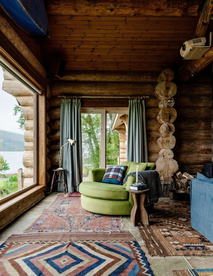 At home with the founder of Honest Burgers in a lochside cabin on Scotland's west coast.jp